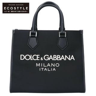 DOLCE&GABBANA - ドルチェアンドガッバーナ 【美品】BM2012 AG182 8B956 ロゴ ナイロン/レザー 2WAY ショッピングバッグ /