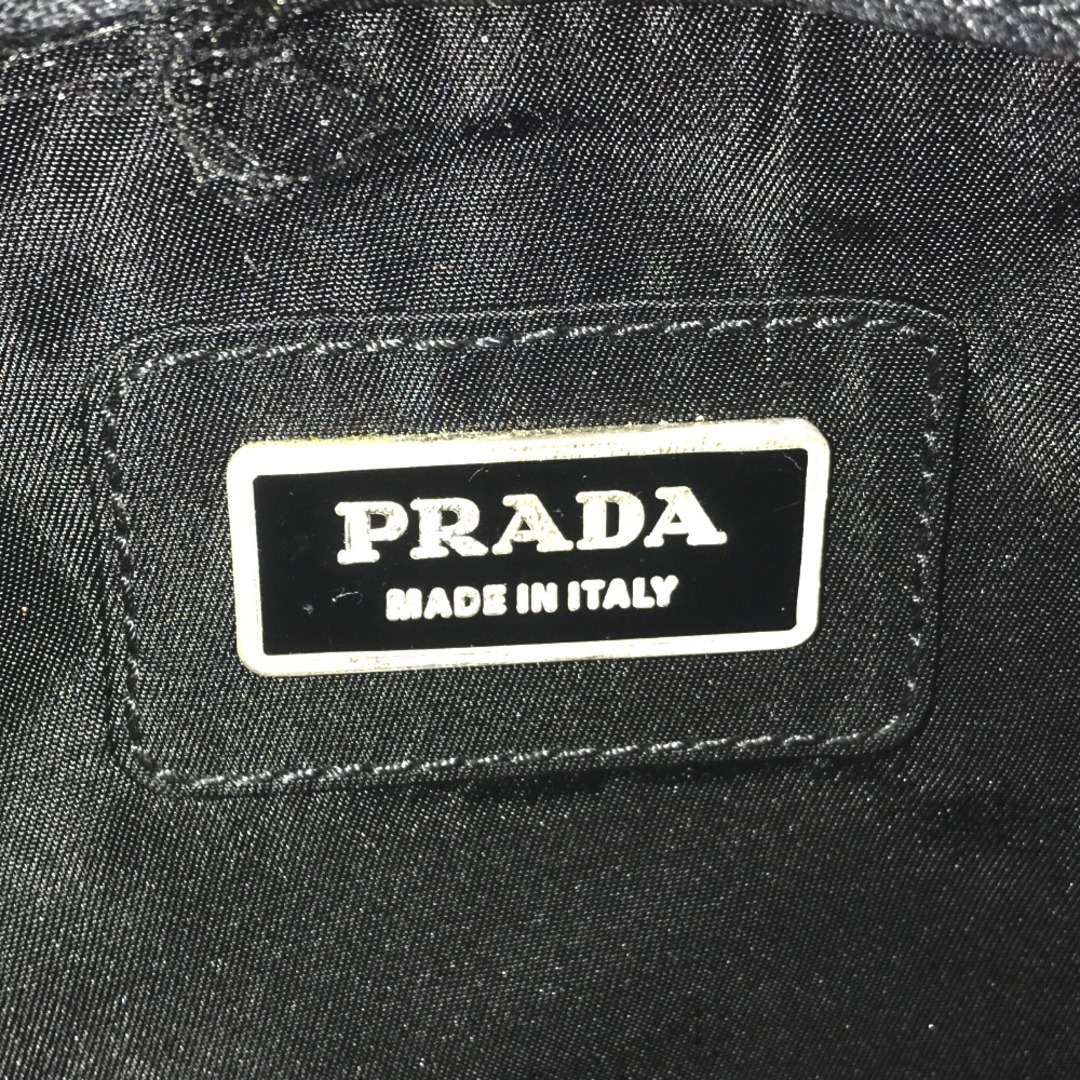 PRADA(プラダ)のPRADA プラダ ボディバッグ ウエストバッグ メンズ ナイロン ブラック 斜め掛け 黒 中古品【鑑定済】 メンズのバッグ(ウエストポーチ)の商品写真