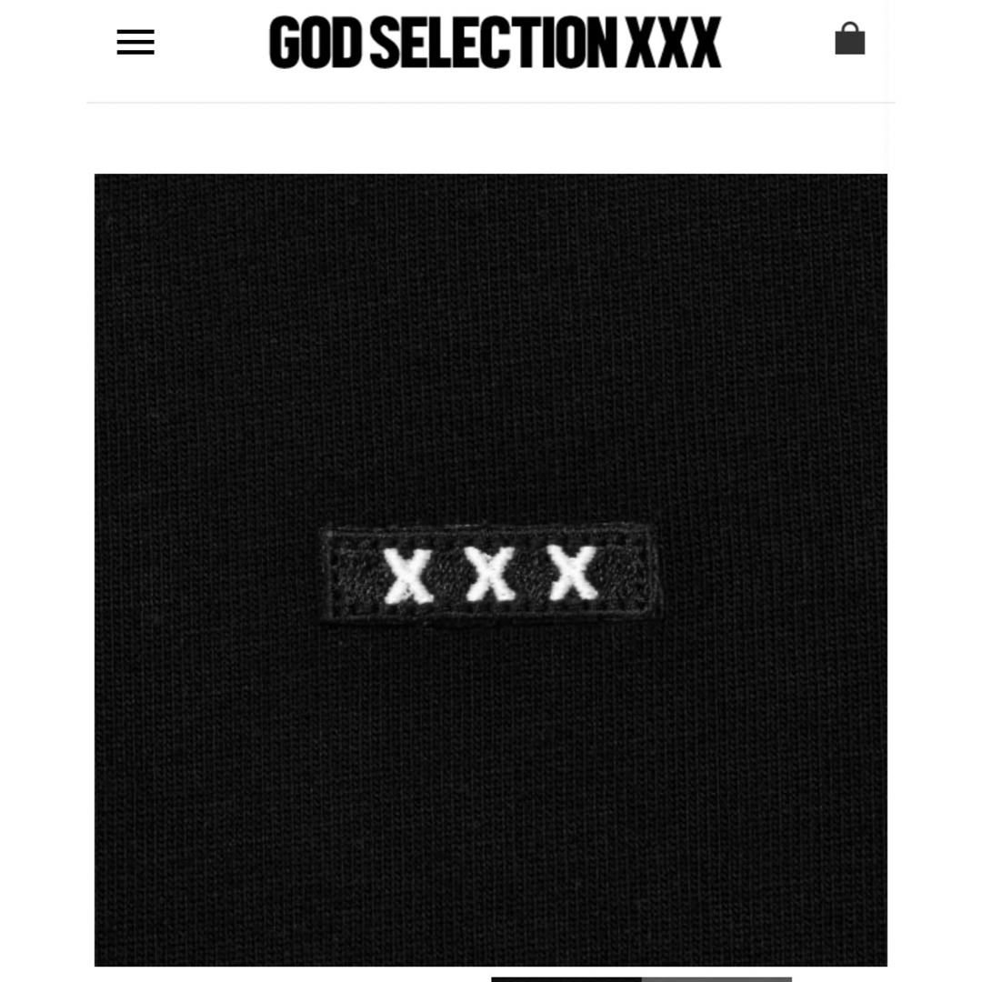 GOD SELECTION XXX(ゴッドセレクショントリプルエックス)のGOD SELECTION XXX  10th ANNIVERSARY tee黒 メンズのトップス(Tシャツ/カットソー(半袖/袖なし))の商品写真