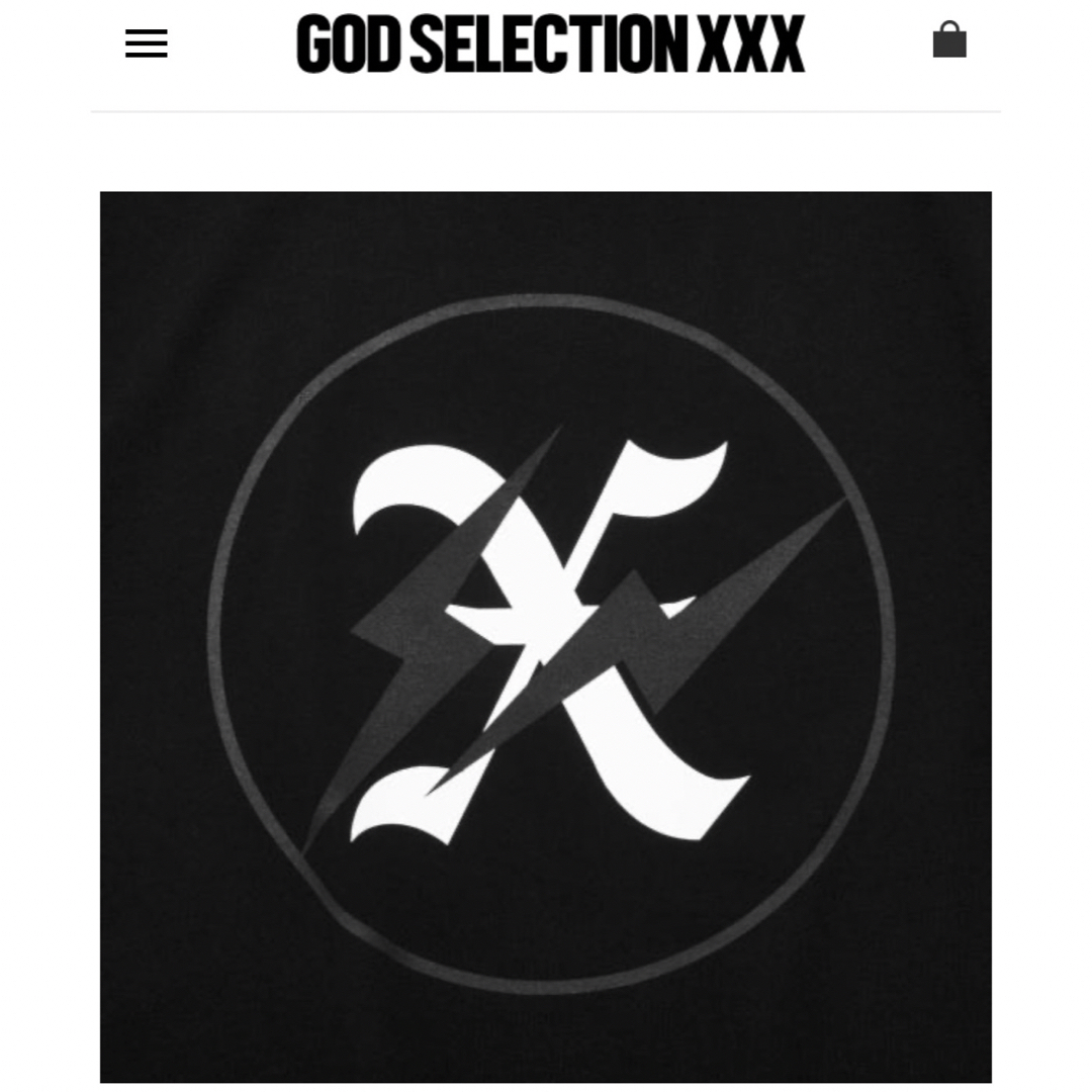 GOD SELECTION XXX(ゴッドセレクショントリプルエックス)のGOD SELECTION XXX  10th ANNIVERSARY tee黒 メンズのトップス(Tシャツ/カットソー(半袖/袖なし))の商品写真