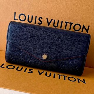 ルイヴィトン(LOUIS VUITTON)のヴィトン アンプラント ポルトフォイユ サラ ネイビー ビトン ルイビィトン(財布)