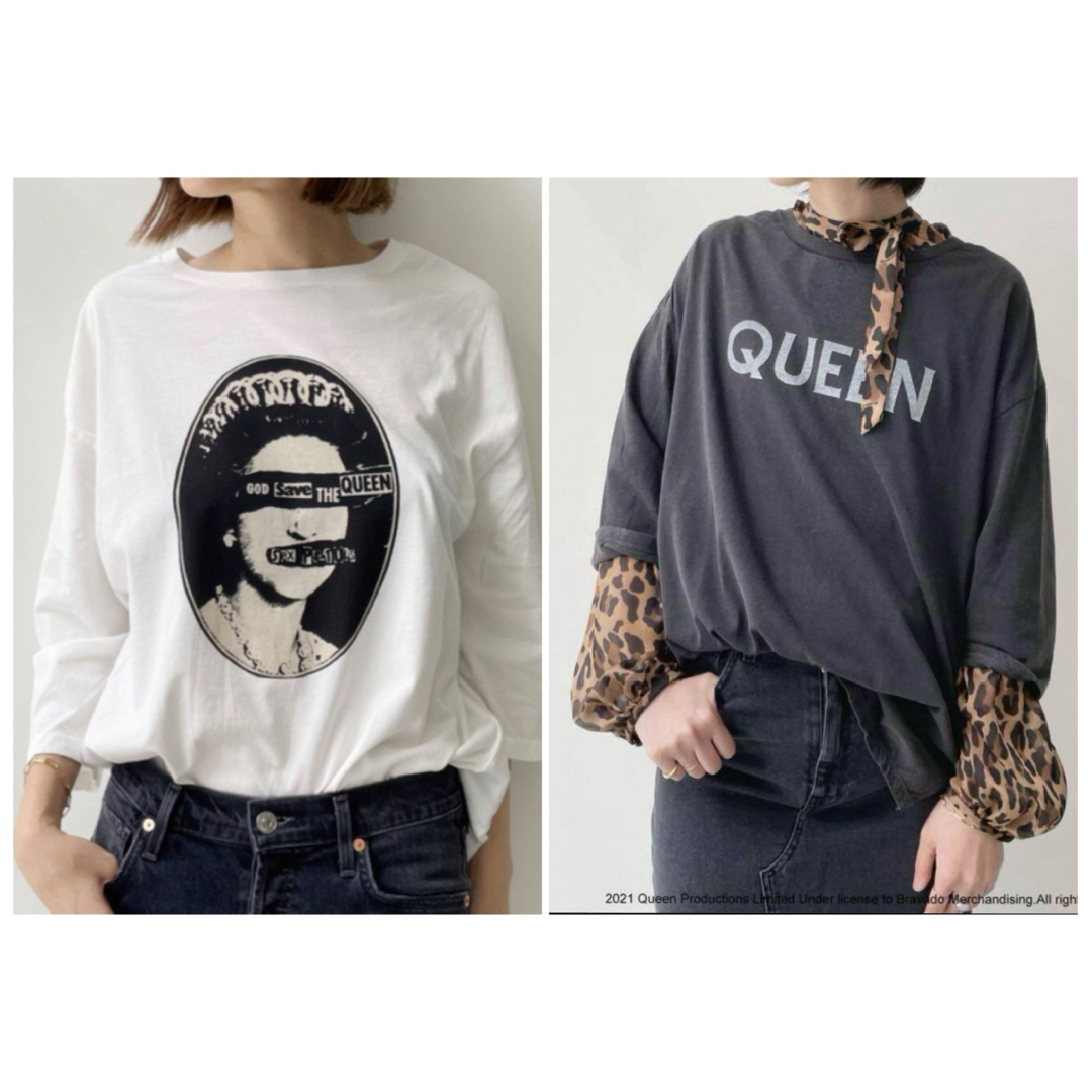 L'Appartement DEUXIEME CLASSE(アパルトモンドゥーズィエムクラス)のGOOD ROCK SPEED Rock-Tsh  Pistoles queen レディースのトップス(Tシャツ(長袖/七分))の商品写真