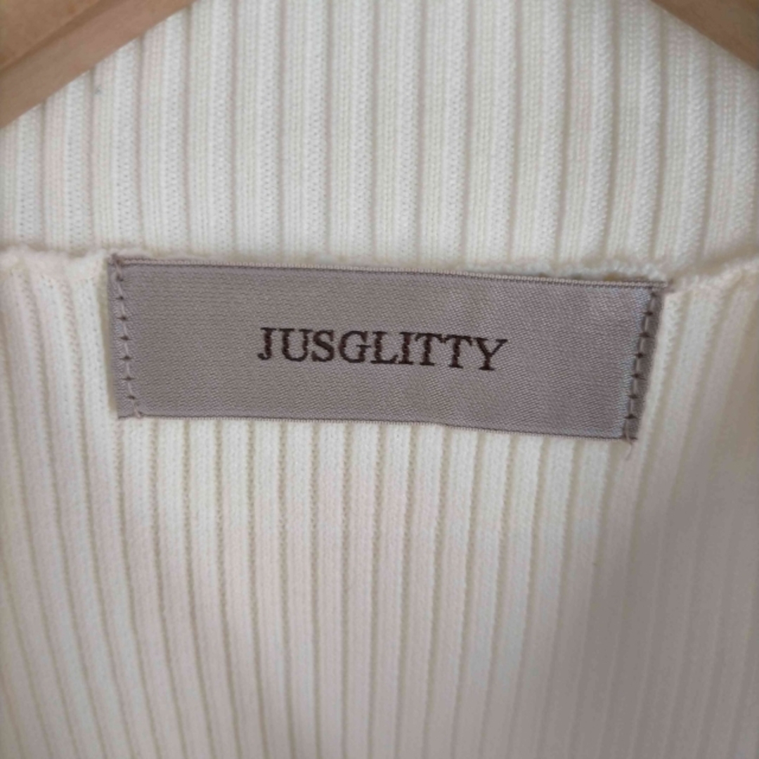 JUSGLITTY(ジャスグリッティー)のJUSGLITTY(ジャスグリッティー) ボリュームスリーブニット カットソー レディースのトップス(ニット/セーター)の商品写真