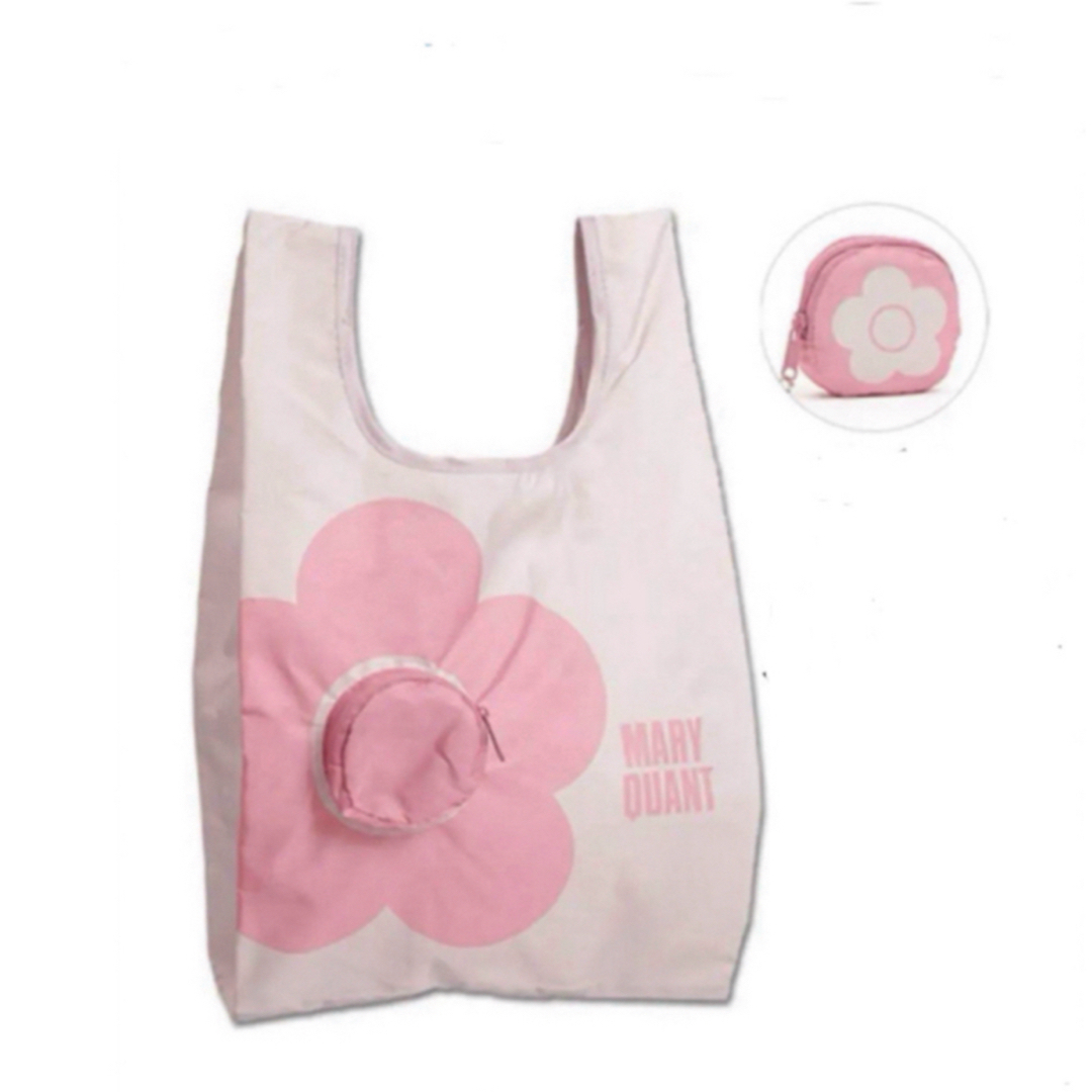 MARY QUANT(マリークワント)の新品タグ付 MARY QUANT マリークヮント エコバッグ ピンク  レディースのバッグ(エコバッグ)の商品写真