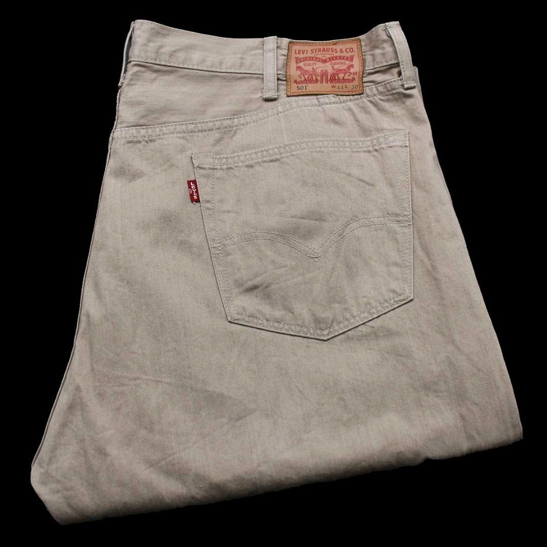 Levi's(リーバイス)のトルコ製 Levi'sリーバイス 501 カラーデニムパンツ ライトオンス ベージュ w44 L30★SDP2672 特大 ジーンズ ストレート ビッグサイズ メンズのパンツ(デニム/ジーンズ)の商品写真