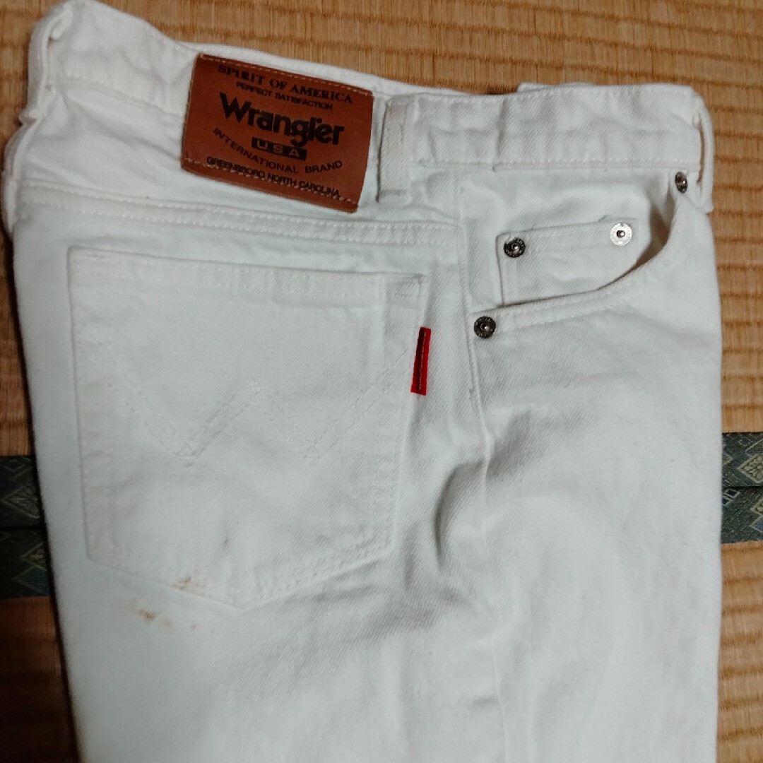 ⚪Wranglerジーンズ白古着 メンズのパンツ(デニム/ジーンズ)の商品写真