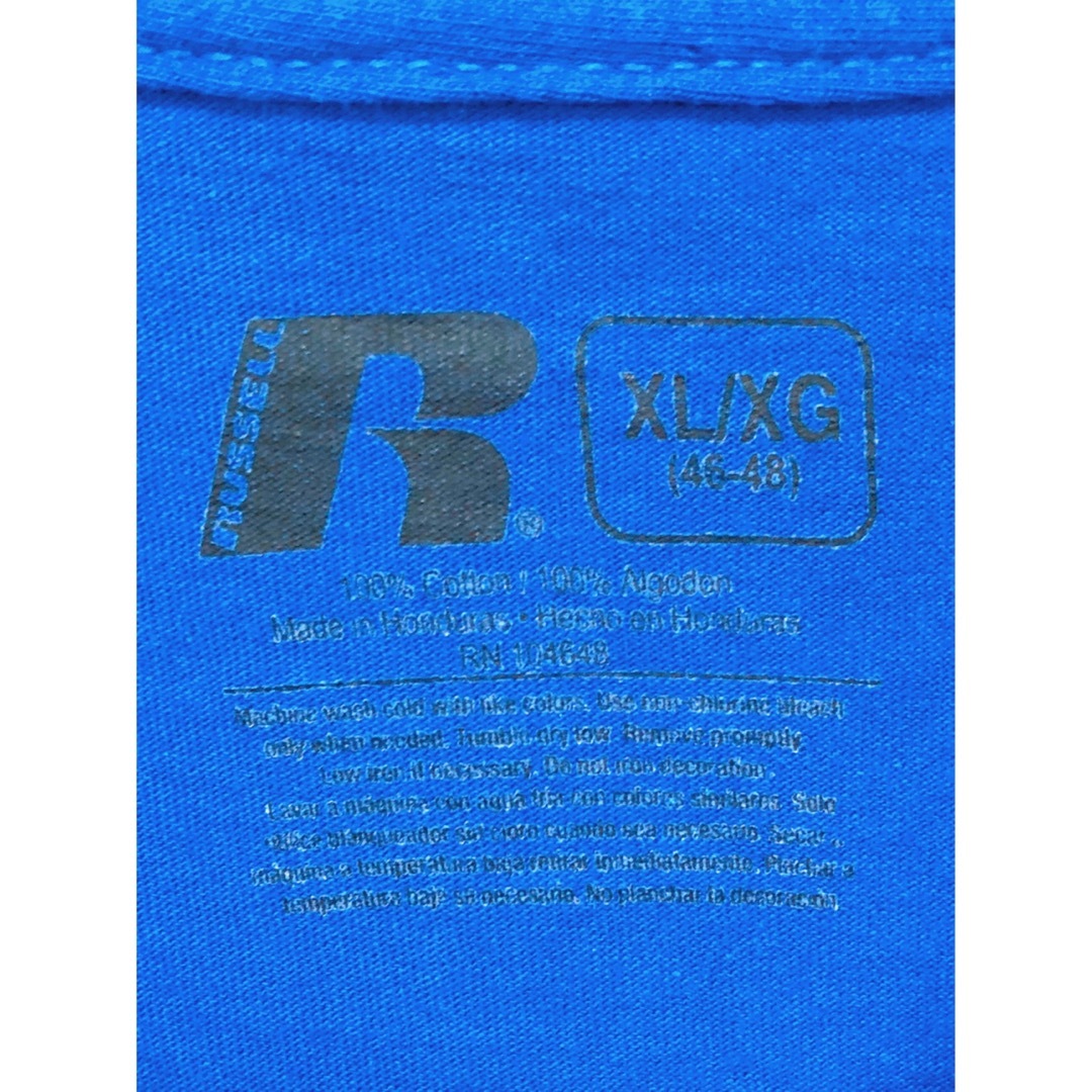 Russell Athletic(ラッセルアスレティック)のNCAA　フロリダ大学　ゲイターズ　Tシャツ　XL　青　USA古着 メンズのトップス(Tシャツ/カットソー(半袖/袖なし))の商品写真