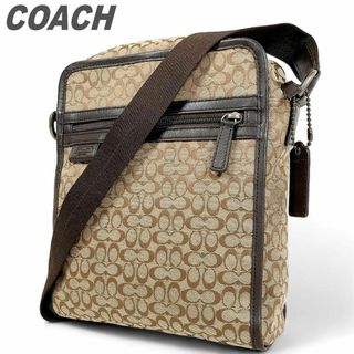 コーチ(COACH)のコーチ ショルダーバッグ クロスボディ 肩掛け ミニシグネチャー ダークブラウン(ショルダーバッグ)