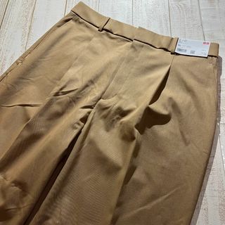 完売商品・新品タグ付き【UNIQLO】ユニクロ タックワイドパンツ XXLサイズ