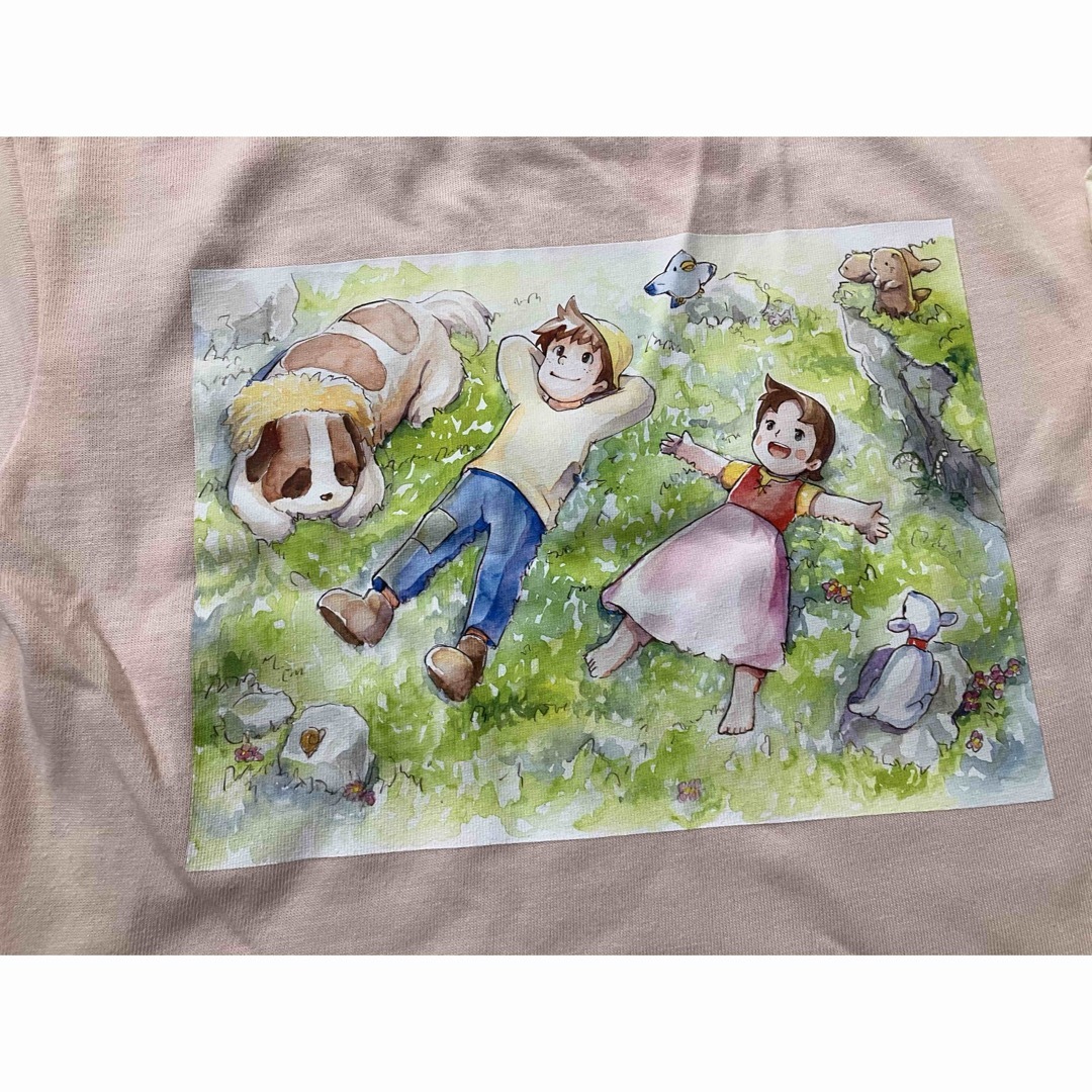 【新品】アルプスの少女ハイジの半袖Tシャツ　80サイズ2着 キッズ/ベビー/マタニティのキッズ服女の子用(90cm~)(Tシャツ/カットソー)の商品写真