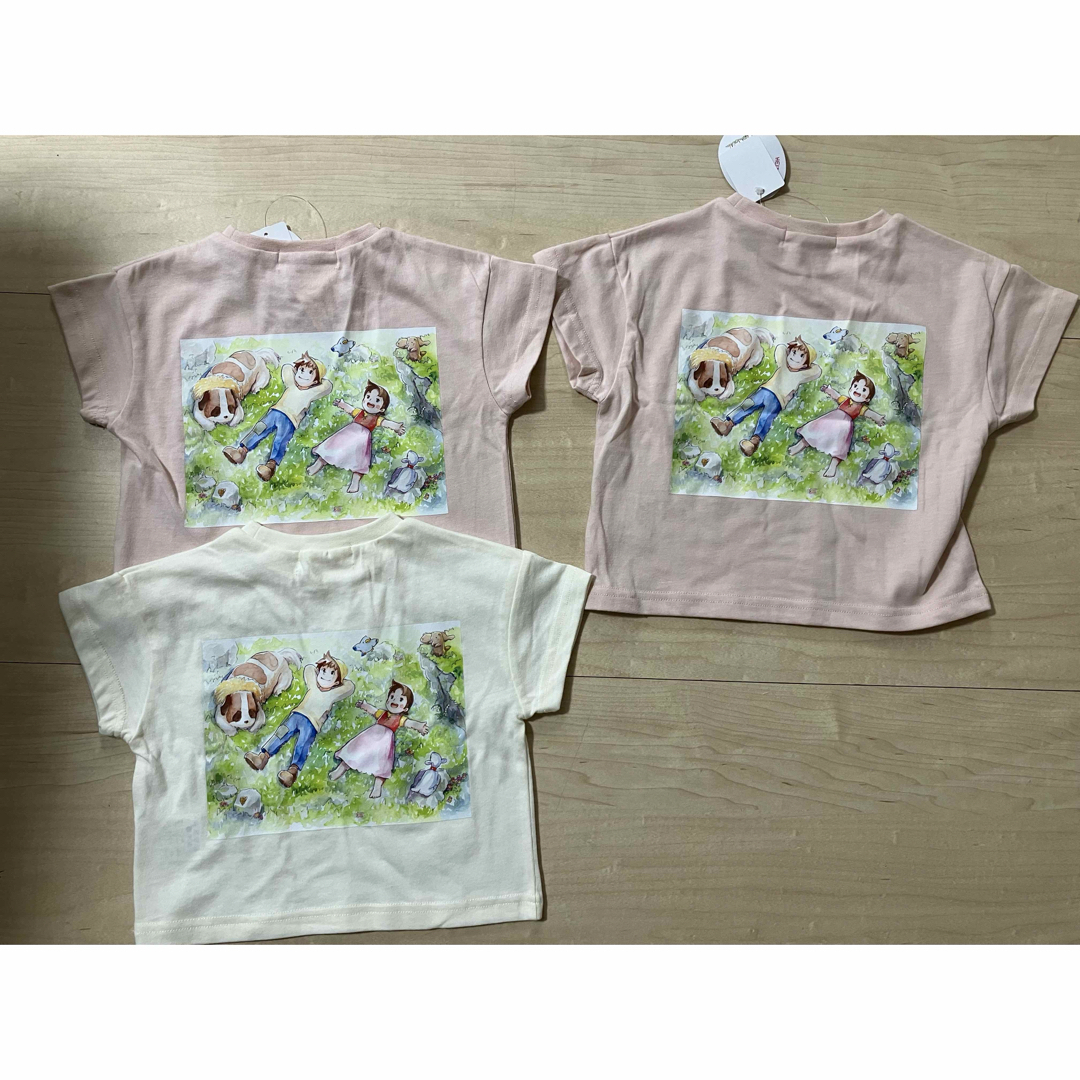 【新品】アルプスの少女ハイジの半袖Tシャツ　80サイズ2着 キッズ/ベビー/マタニティのキッズ服女の子用(90cm~)(Tシャツ/カットソー)の商品写真