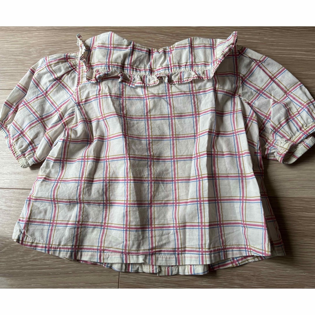 H&M(エイチアンドエム)のH&M半袖シャツ キッズ/ベビー/マタニティのキッズ服女の子用(90cm~)(ブラウス)の商品写真