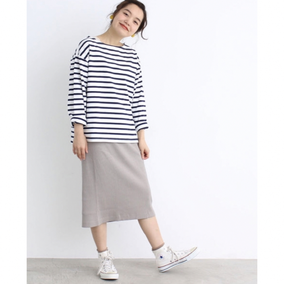 Dot&Stripes CHILDWOMAN(ドットアンドストライプスチャイルドウーマン)のDot&stripes CHILD WOMAN シャイニーワイドテレコ スカート レディースのスカート(ひざ丈スカート)の商品写真