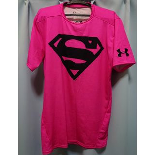 アンダーアーマー(UNDER ARMOUR)のアンダーアーマー　スーパーマン　コンプレッションTシャツ　Lサイズ(Tシャツ/カットソー(半袖/袖なし))