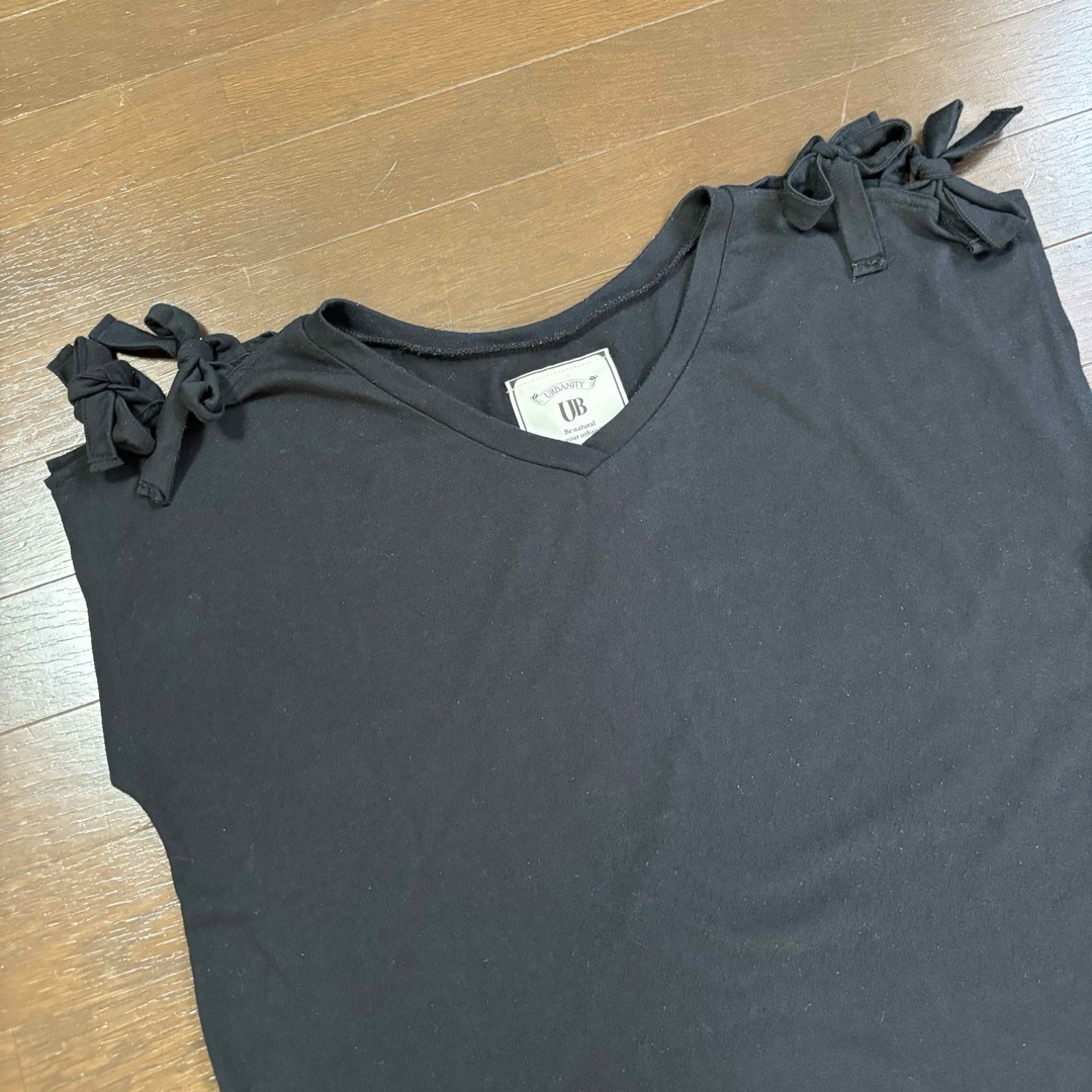 しまむら(シマムラ)のURBANITY UB ❗️レディース　Tシャツ　カットソー　春夏　ブラック　Ｌ レディースのトップス(Tシャツ(半袖/袖なし))の商品写真