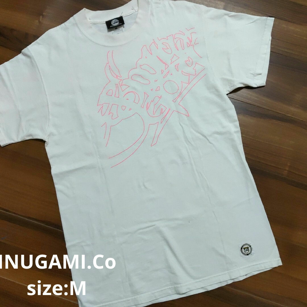 【Tシャツ祭】メンズ Mサイズ 白 INUGAMI.Co メンズのトップス(Tシャツ/カットソー(半袖/袖なし))の商品写真