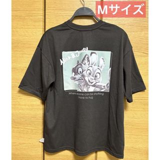 ディズニー(Disney)のディズニー ズートピア Tシャツ メンズ ニック ジュディ チャコールグレー M(Tシャツ/カットソー(半袖/袖なし))