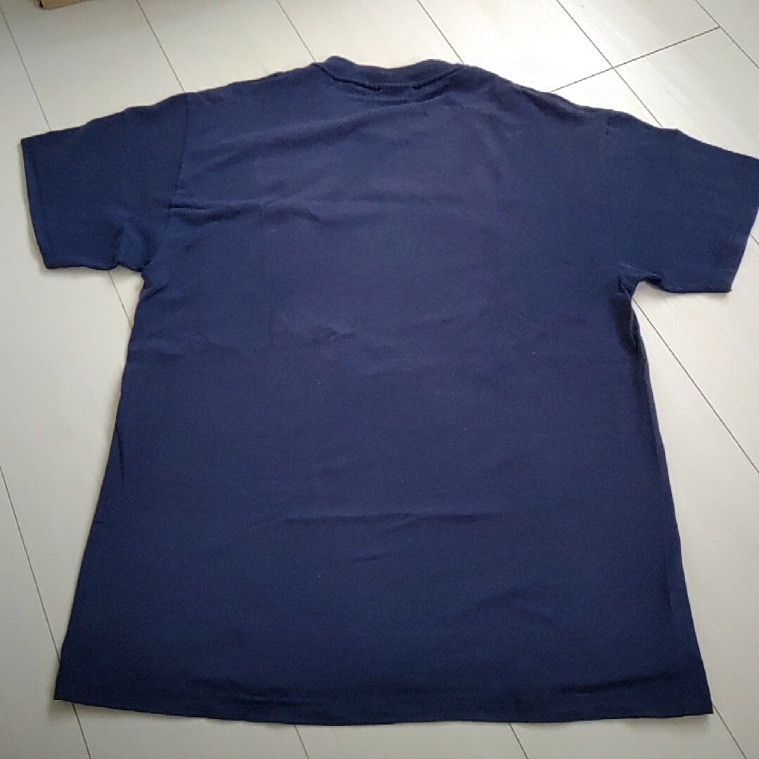 Hanes(ヘインズ)の【Tシャツ祭】ヘインズ 古着 Tシャツ 紺色 Mサイズ メンズのトップス(Tシャツ/カットソー(半袖/袖なし))の商品写真