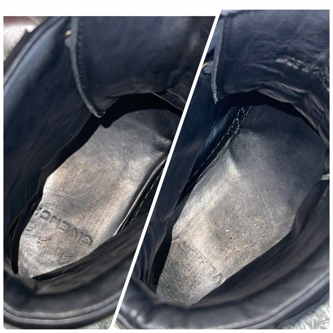GIVENCHY(ジバンシィ)の美品　ジバンシー　ハイカットスニーカー　レザー　スタッズ　4G　ロゴ型押し　黒 メンズの靴/シューズ(スニーカー)の商品写真