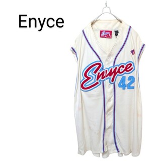 エニーチェ(ENYCE)の【Enyce】ビッグロゴ ベースボールシャツ ゲームシャツ A-1855(シャツ)