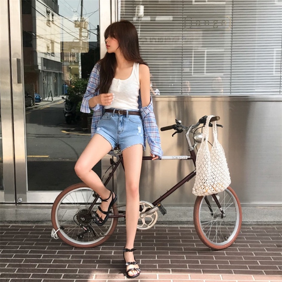 手編み　メッシュトート　ショッピング　エコバック　リゾート　春夏モデル　レディス レディースのバッグ(トートバッグ)の商品写真