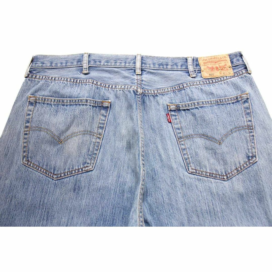 Levi's(リーバイス)のLevi'sリーバイス 501 デニムパンツ w42 L32★SDP2671 ジーンズ ストレート ダメージ 縦落ち オーバーサイズ ビッグサイズ メンズのパンツ(デニム/ジーンズ)の商品写真