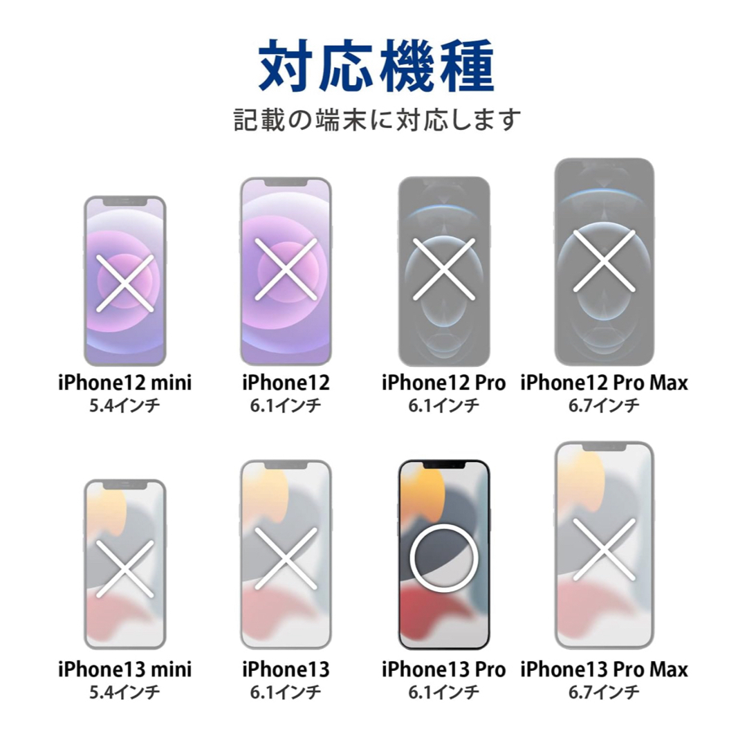 ELECOM(エレコム)のエレコム iPhone13 Pro ケース 背面ガラス レッド PM-A21CH スマホ/家電/カメラのスマホアクセサリー(モバイルケース/カバー)の商品写真