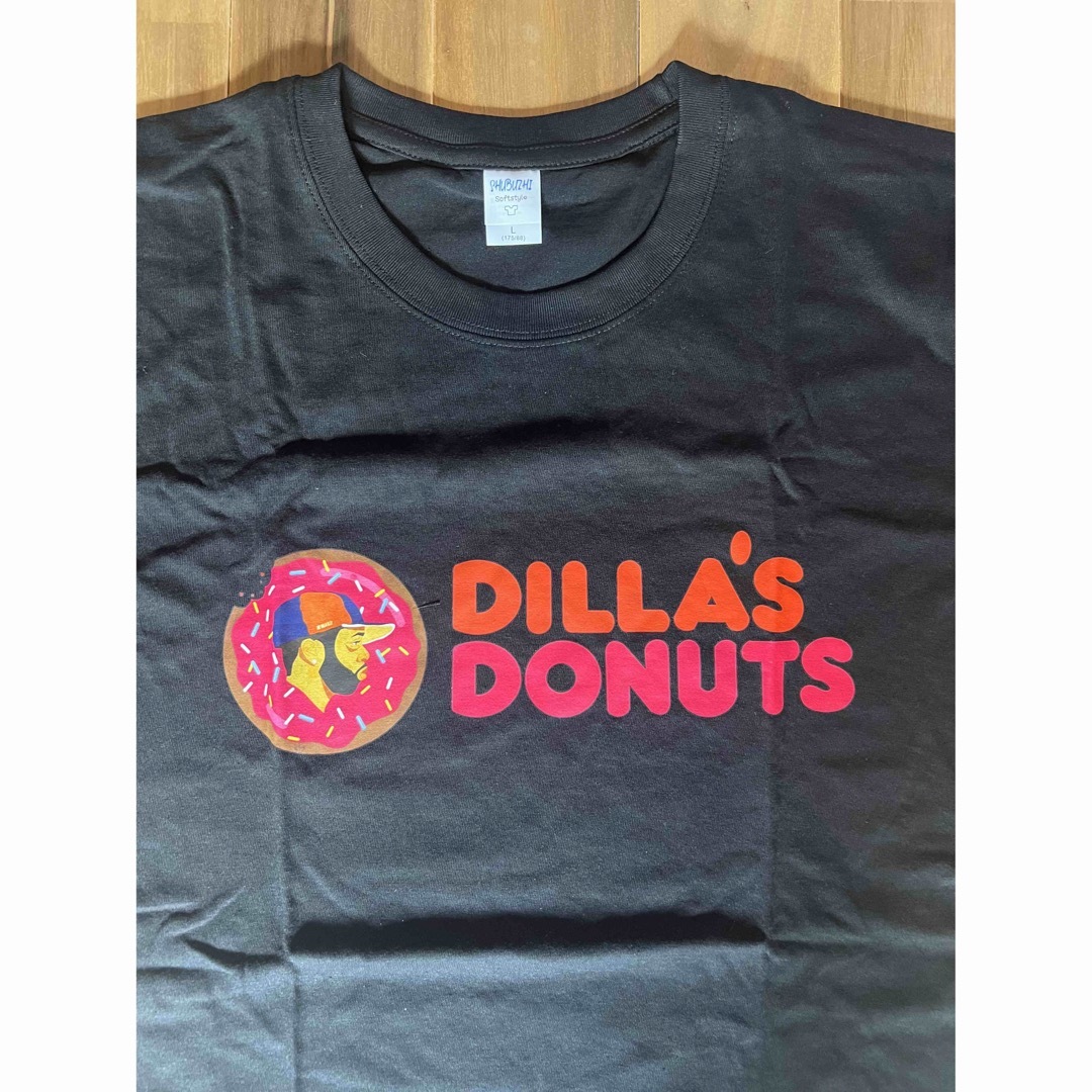 J Dilla Tシャツ L 新品 90s 黒 Donuts Dilla's D メンズのトップス(Tシャツ/カットソー(半袖/袖なし))の商品写真