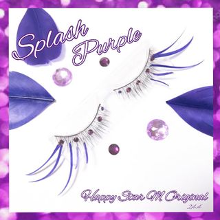 ❤★Splash Purple★partyまつげ スプラッシュ パープル★送無料(つけまつげ)