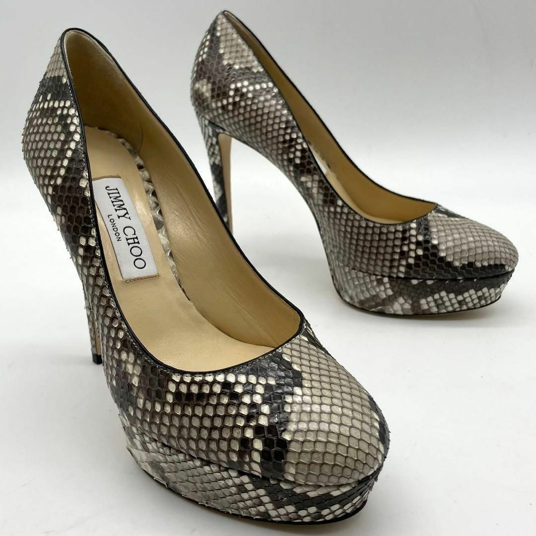 JIMMY CHOO(ジミーチュウ)の★新品 JIMMY CHOO ジミーチュウ パンプス パイソン ストーム 38 レディースの靴/シューズ(ハイヒール/パンプス)の商品写真