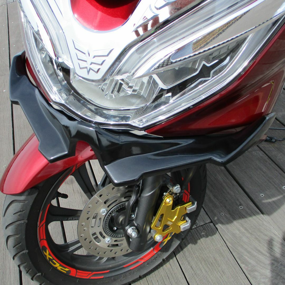 PCX【JF81/KF30】デビルフロントウィング(ブラック色)入荷です❗️❗️ 自動車/バイクのバイク(パーツ)の商品写真