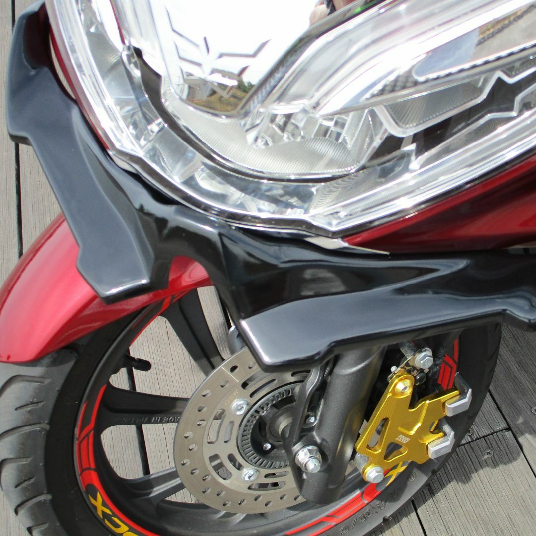 PCX【JF81/KF30】デビルフロントウィング(ブラック色)入荷です❗️❗️ 自動車/バイクのバイク(パーツ)の商品写真