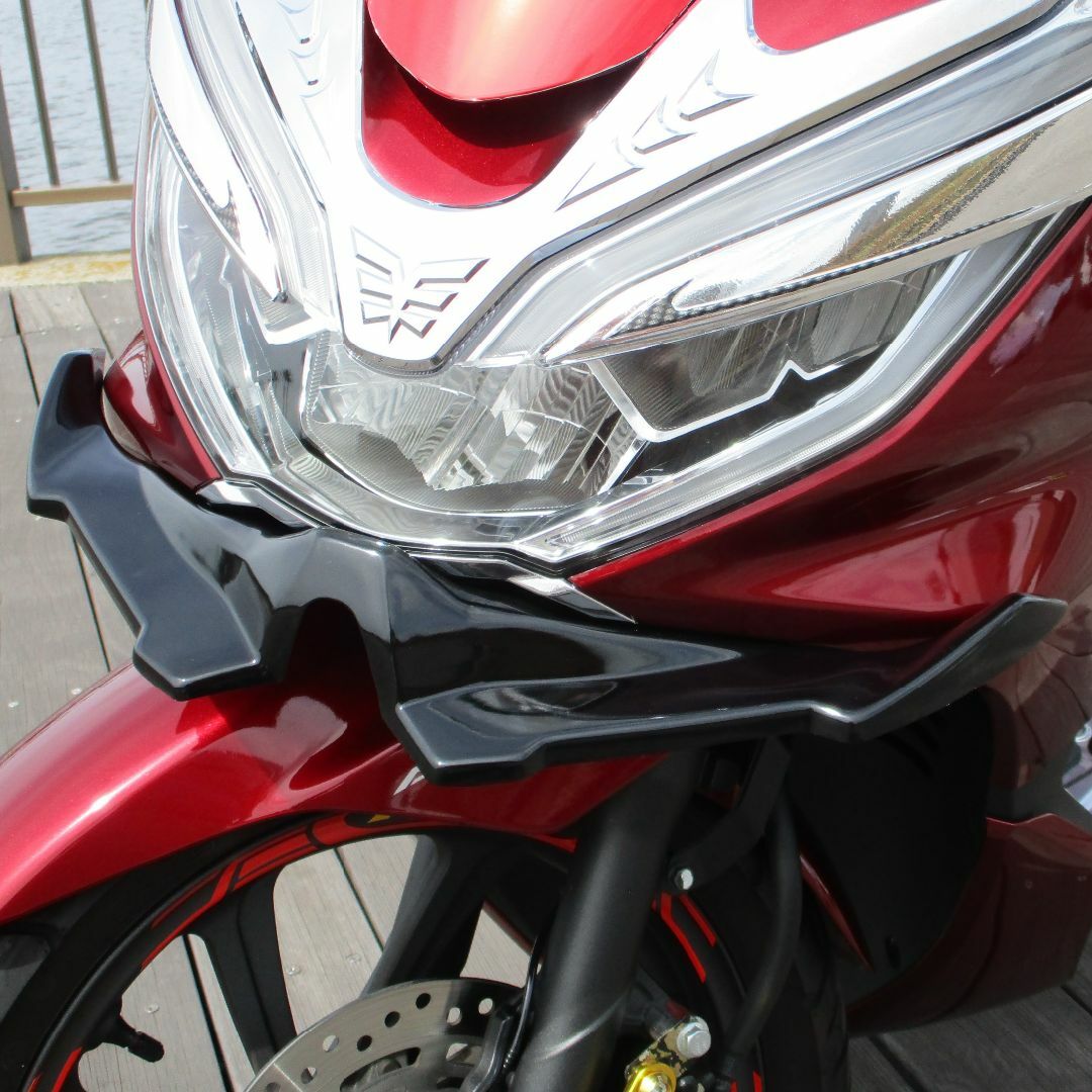 PCX【JF81/KF30】デビルフロントウィング(ブラック色)入荷です❗️❗️ 自動車/バイクのバイク(パーツ)の商品写真