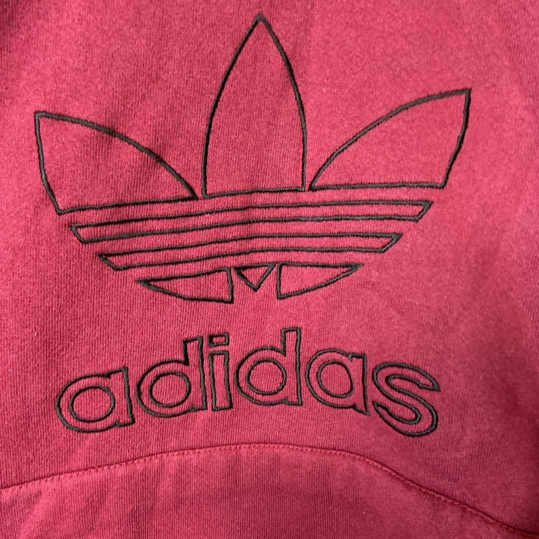 adidas(アディダス)の【usa製】adidasビッグ刺繍ロゴBALENCIAGA元ネタ90s古着長袖 メンズのトップス(パーカー)の商品写真