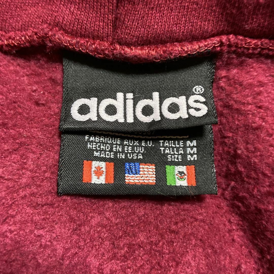 adidas(アディダス)の【usa製】adidasビッグ刺繍ロゴBALENCIAGA元ネタ90s古着長袖 メンズのトップス(パーカー)の商品写真