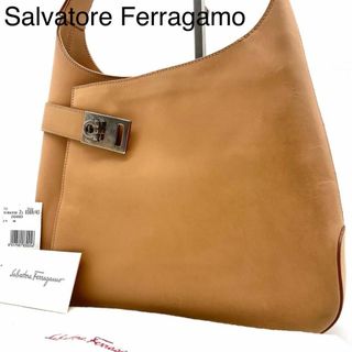 サルヴァトーレフェラガモ(Salvatore Ferragamo)の★美品 フェラガモ ワンショルダー ガンチーニ レザー AB-21 0169(ショルダーバッグ)