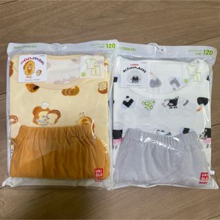 ユニクロ(UNIQLO)のユニクロ　パンどろぼう　ドライパジャマ　120(パジャマ)