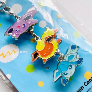 ポケモン - ポケモンセンター くったり3連キーホルダー エーフィ ブースター グレイシア