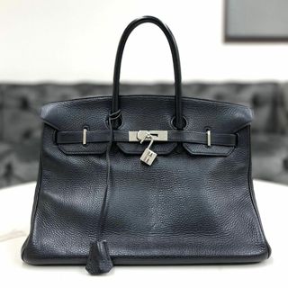 エルメス(Hermes)のエルメス　バーキン35　トリヨンクレマンス　黒　ハンドバッグ　□D刻印(ハンドバッグ)