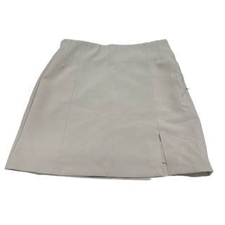 ザラ(ZARA)のZARA スリット入りミニスカート ベージュ XS size(ミニスカート)