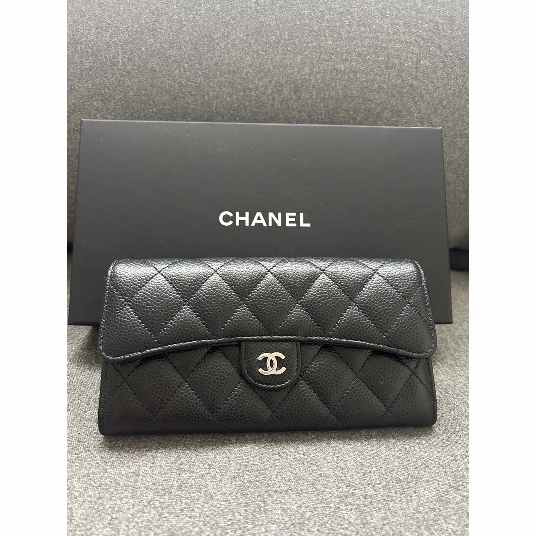 CHANEL(シャネル)のCHANEL長財布　キャビアスキン　マトラッセ レディースのファッション小物(財布)の商品写真