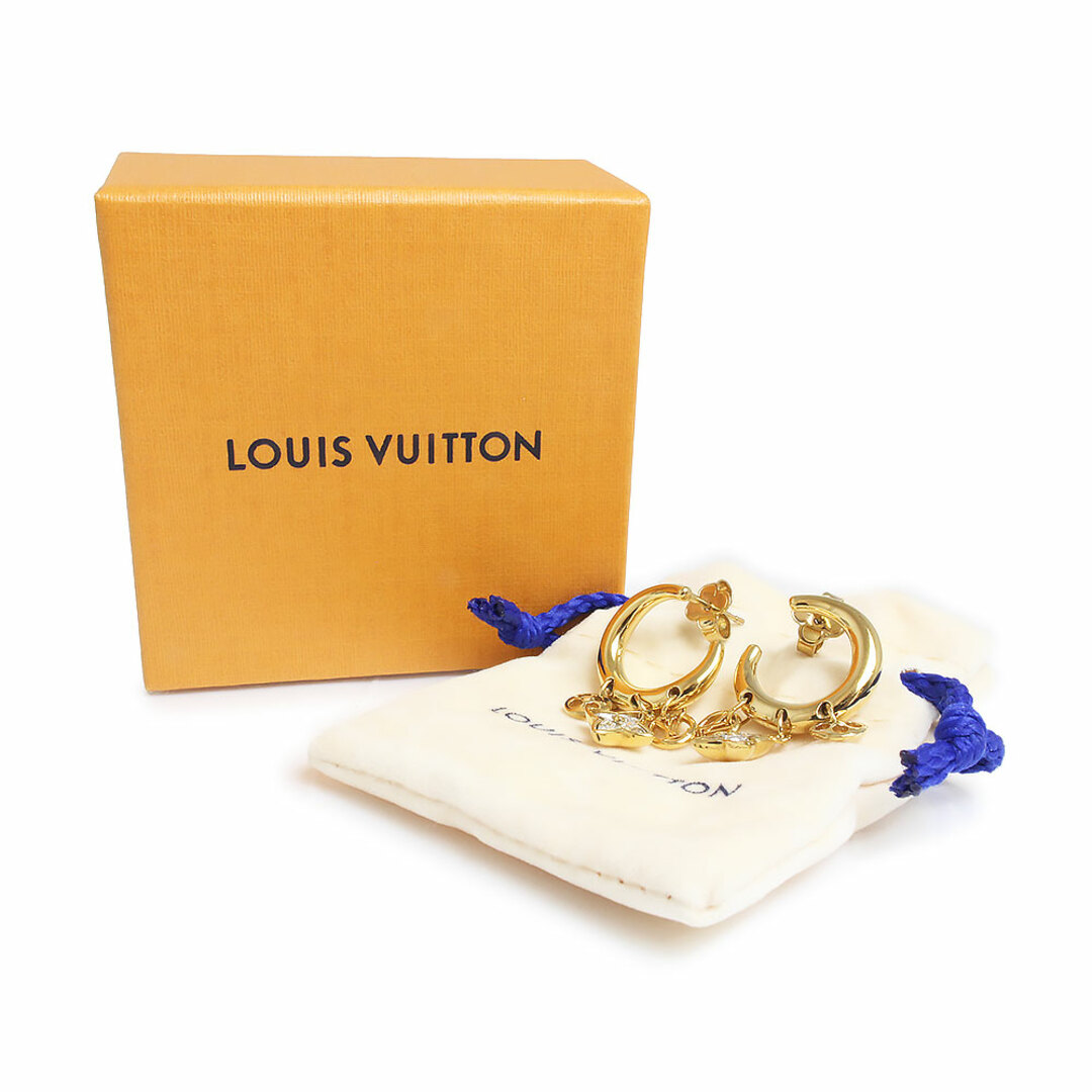 LOUIS VUITTON(ルイヴィトン)のルイ ヴィトン ブックルドレイユ マイブルーミング ストラス ピアス ゴールド M00604 箱付 LOUIS VUITTON（新品・未使用品） レディースのアクセサリー(ピアス)の商品写真