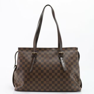 ルイヴィトン(LOUIS VUITTON)の美品 ルイヴィトン ダミエ チェルシー N51119 レザー トート バッグ 肩掛け ショルダー ハンド ビジネス A4 レディース EEE Y3-3(トートバッグ)