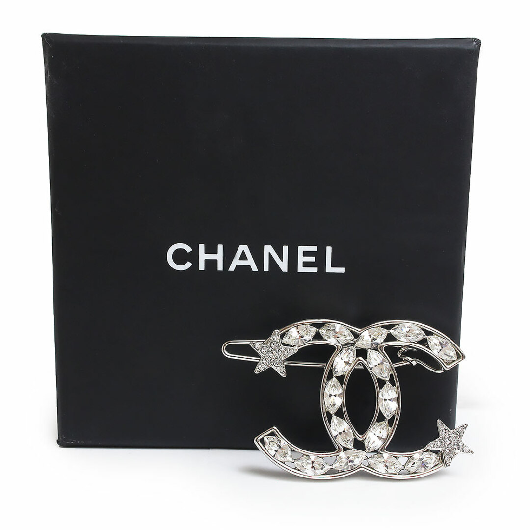 CHANEL - シャネル ココマーク スター 星 ラインストーン バレッタ 髪 CHANEL - シャネル ココマーク スター 星 ラインストーン バレッタ 髪