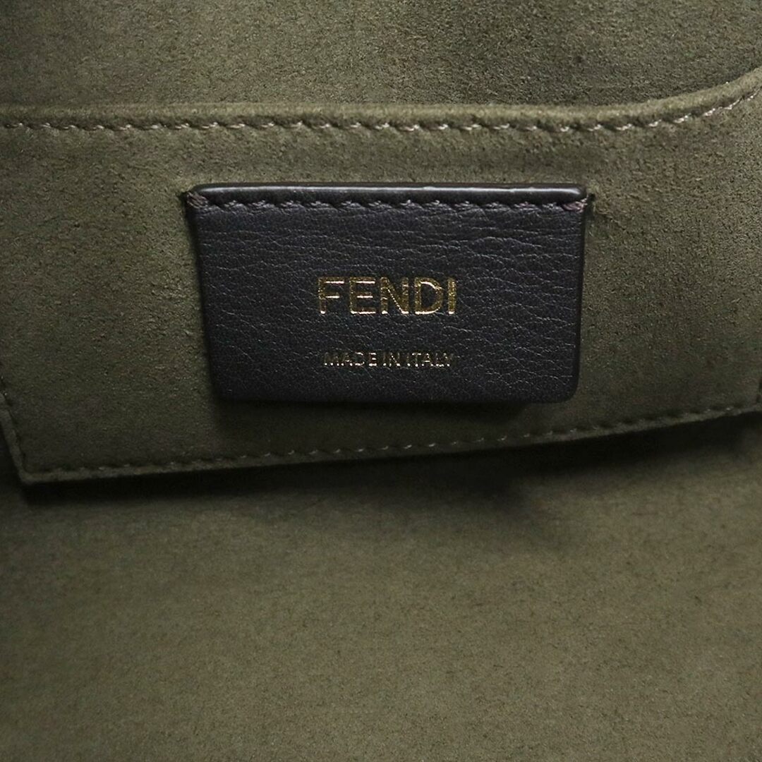 FENDI(フェンディ)のフェンディ バイザウェイ ミニ 2way ショルダー ハンドバッグ 斜め掛け ムートン グレー ゴールド金具 8BS067 FENDI（新品・未使用品） レディースのバッグ(ショルダーバッグ)の商品写真