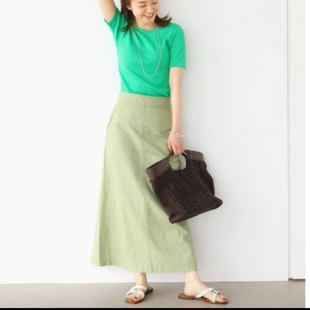 IENA(イエナ)のIENA 22SS コットンリネンオックストラペーズスカート レディースのスカート(ロングスカート)の商品写真