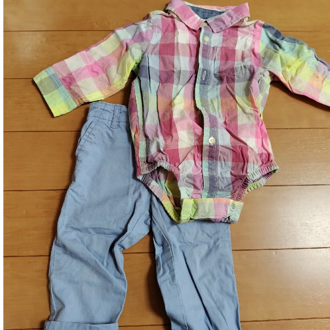 babyGAP(ベビーギャップ)のGAPのセットアップ キッズ/ベビー/マタニティのベビー服(~85cm)(ロンパース)の商品写真