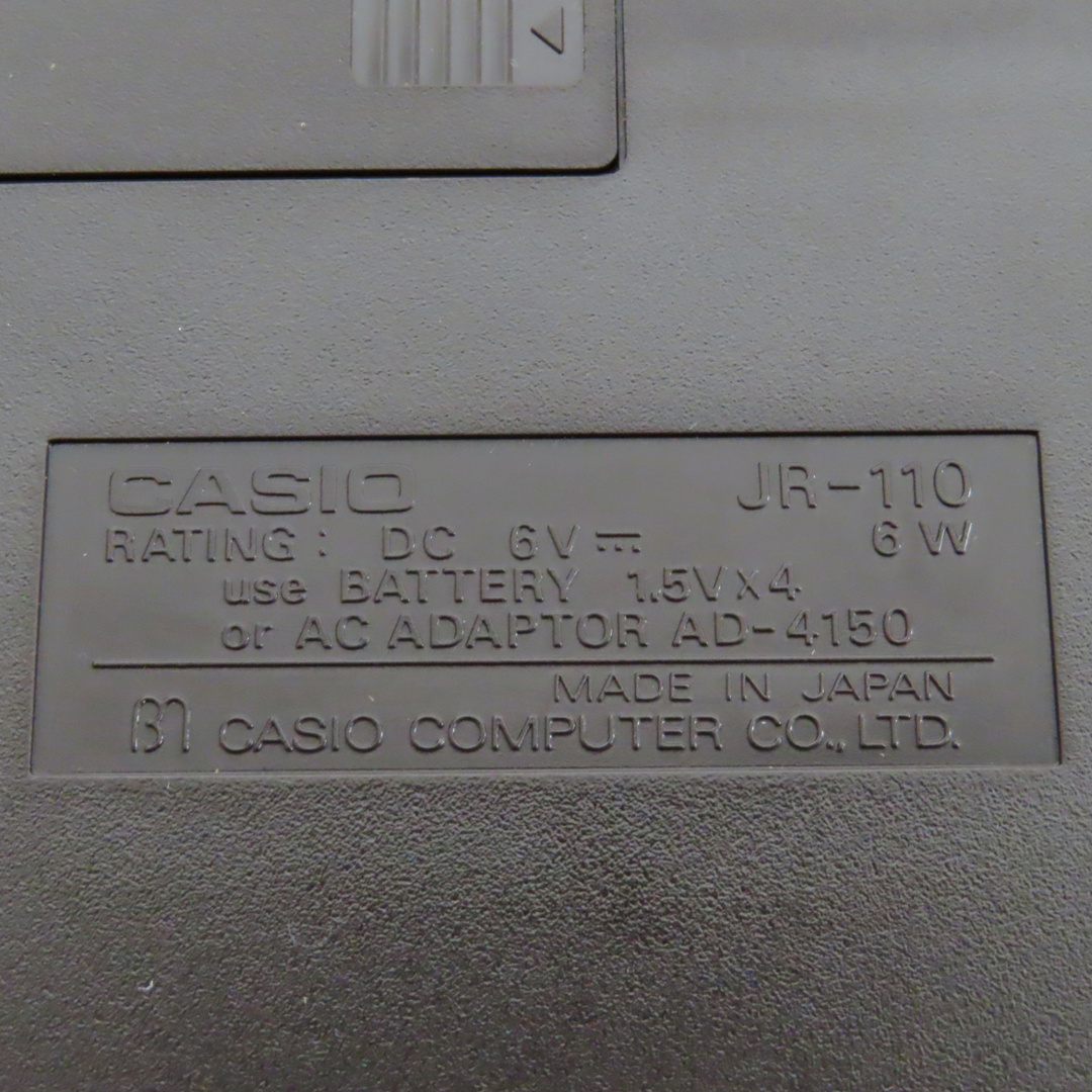 CASIO(カシオ)のS05 完動品 CASIO 電子式記録計算機 PRINTING CALCULATOR JR-110 当時物 昭和レトロ インテリア/住まい/日用品のオフィス用品(OA機器)の商品写真