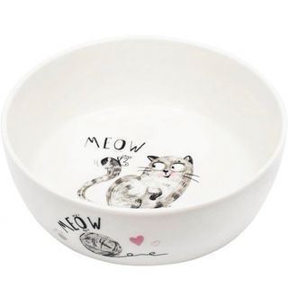 ペットボウル 猫 食器 フードボウル 陶器 お皿 キャット ハート 餌入れ 水