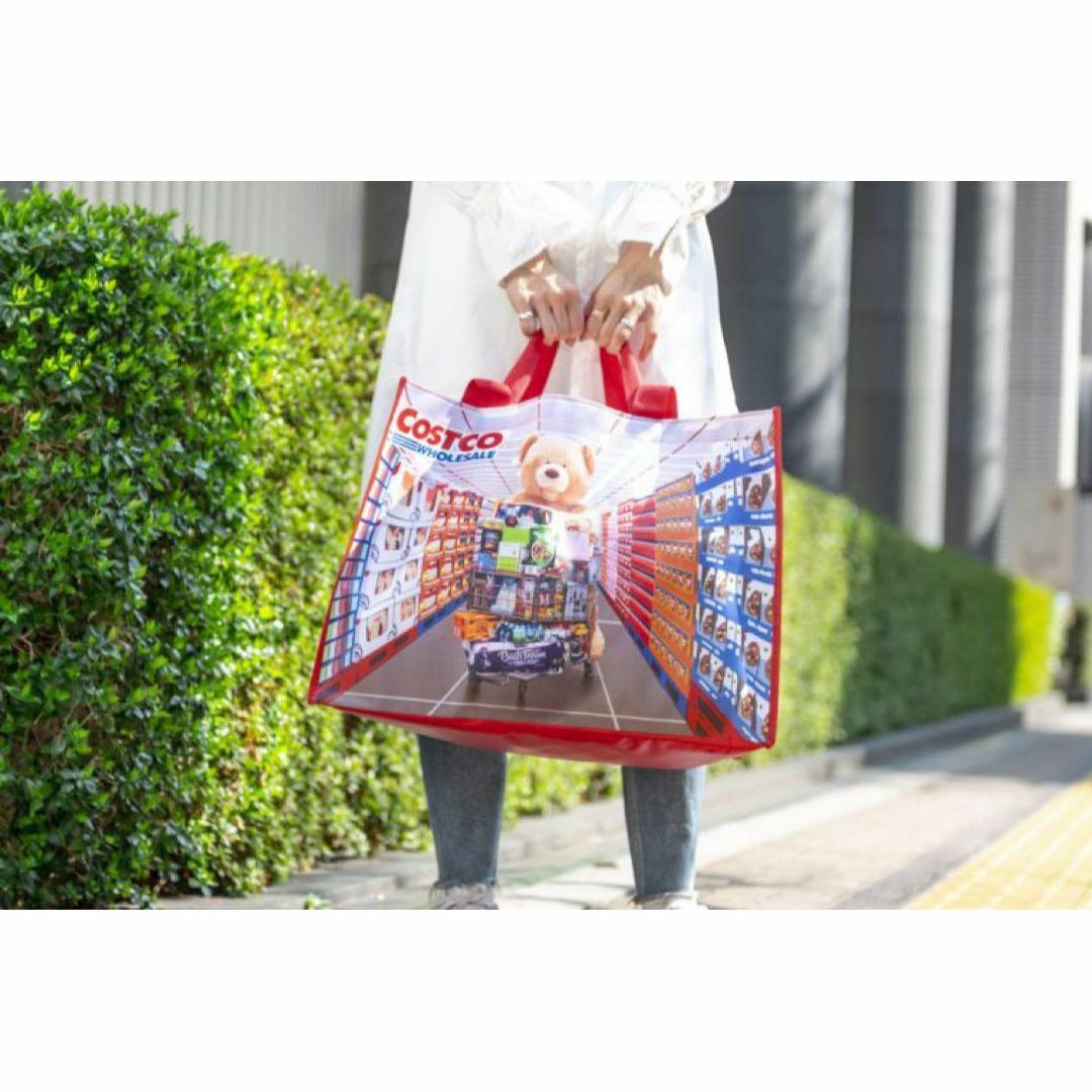 台湾 海外限定 コストコ クマ 大容量 エコバッグ ショッピングバッグ レディースのバッグ(エコバッグ)の商品写真